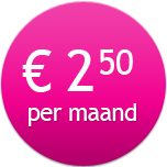 Alles-in-&eacute;&eacute;n webhosting voor 2,49 euro per maand